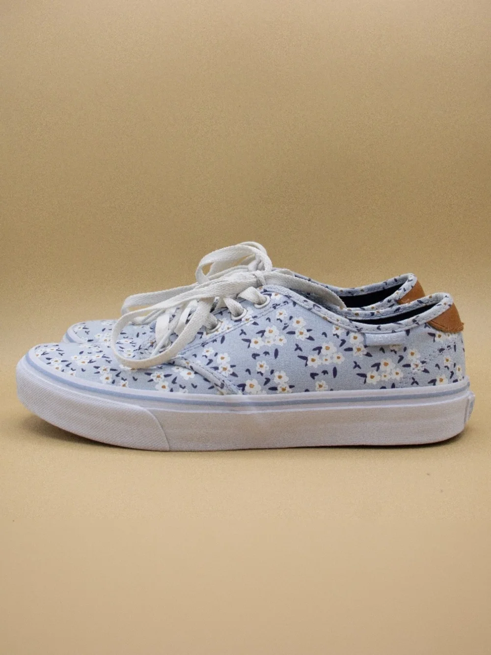 Vans Camden Deluxe Ditsy Blue Floral Print Shoes Women's Size 7.5